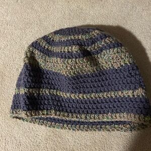 Beanie Boutique Striped Crochet Beanie hand crafted